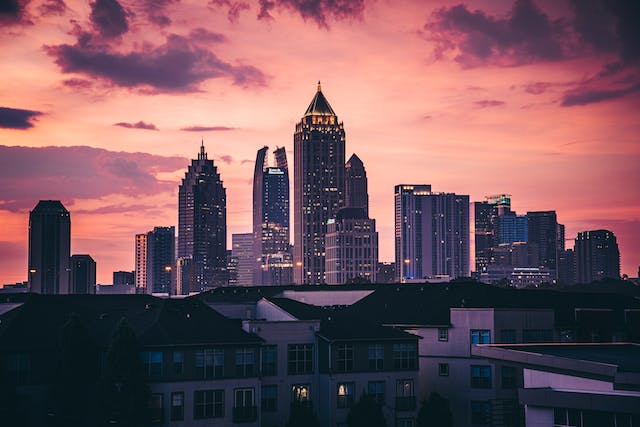 Atlanta, Georgia at sunset