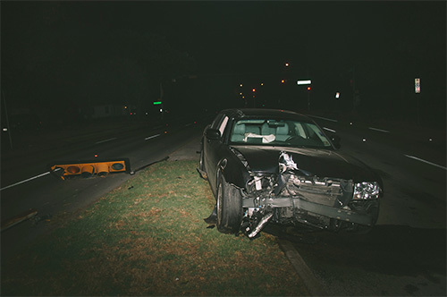 car totaled from drunk driving